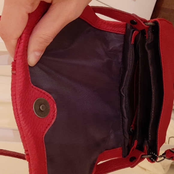 Calvin Klein Compact Handbag in Red - Picture 3 of 4